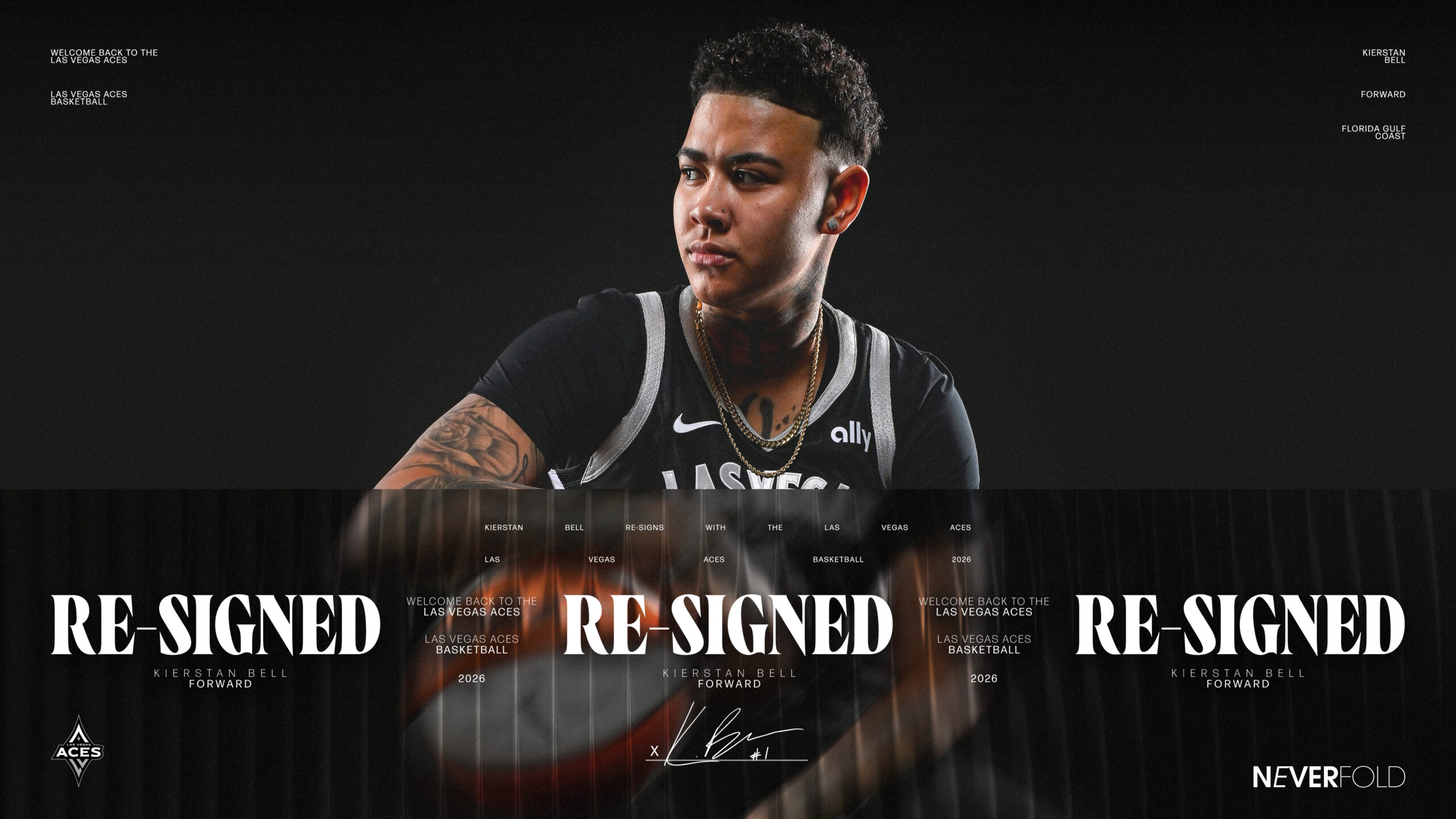 Las Vegas Aces Re-Sign Three-Time WNBA Champion Kierstan Bell